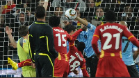 A photo from the Ghana vs Uruguay fixture in 2010 in South Africa