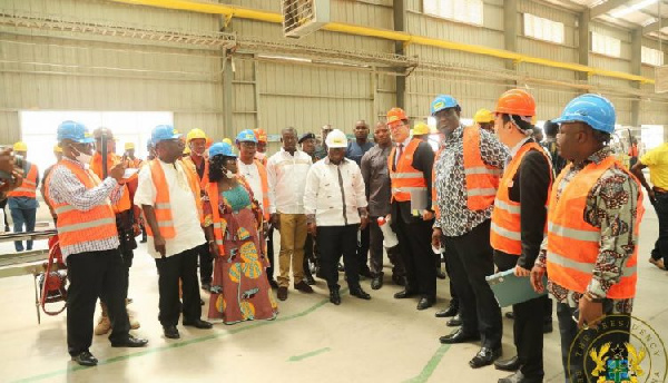 President Nana Akufo-Addo commissioned Twyford Ceramics Factory at Shama in the Western Region