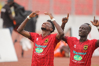 Kotoko players celebrate a crucial win