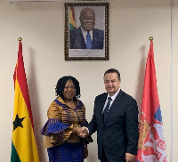 Shirley Ayorkor Botchwey and Ivica Dacic