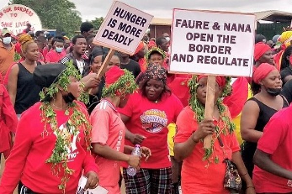 Residents turned up in their numbers to make the call for border reopening