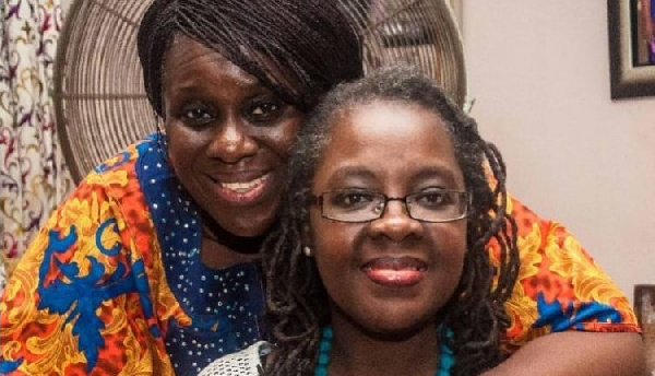 Actress Joke Silva and her late sister Bisi