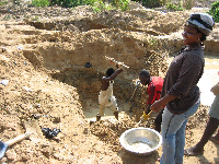 File photo of illegal miners at work