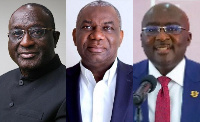 Alan Kyerematen, Boakye Agyarko, Dr Mahamudu Bawumia (from L to R)