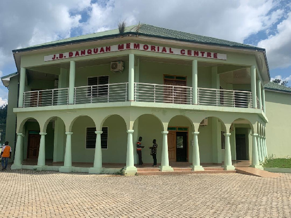 JB Danquah Memorial Centre is situated in Kyebi in the Eastern Region