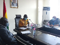 From right: Mr Charles Abani, Mr Samuel Atta-Akyea and Mr Solomon Asoalla