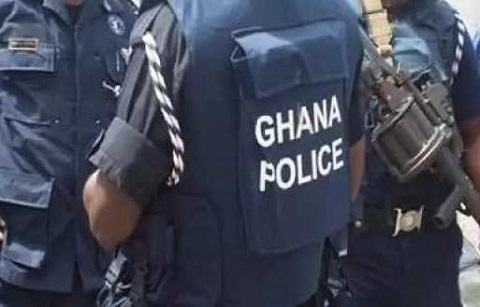 File photo: Some personnel of the Ghana Police Service