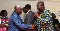 President Akufo-Addo and Dr. Anthony Yaw Baah, Secretary General of TUC