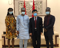 Executives of ASCIR in a picture with the Chinese Ambassador