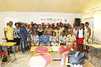 A group photo of participants from the Ketu South Municipality