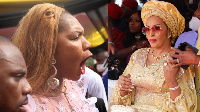 Mrs Obiano (left) plus Bianca Ojukwu