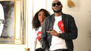 Ogbonge Nigerian singer 2baba plus im wife Annie Idibia