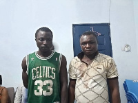 The two suspects Ibrahim Mugtari and  Stephen Waja.