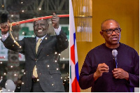 A collage of William Ruto and Peter Obi