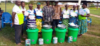 Each of the farmers received a certificate and a nanny to put the training into practice