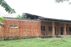 The abandoned dormitory at the St. Joseph Senior High Technical School