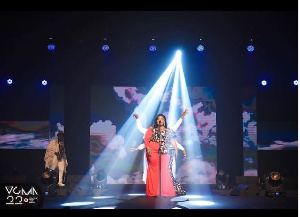 Celestine Donkor was the only female gospel artiste who performed at the VGMA Xperience