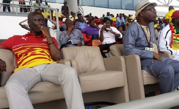 Former Sports Minister, Edwin Nii Lante Vanderpuye and former GFA boss, Kwesi Nyantakyi