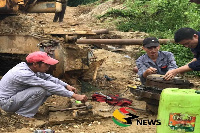 Some of the Chinese illegal miners