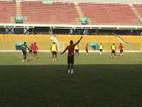 The Black Stars at training