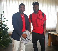 Maxwell Konadu with Thomas Partey