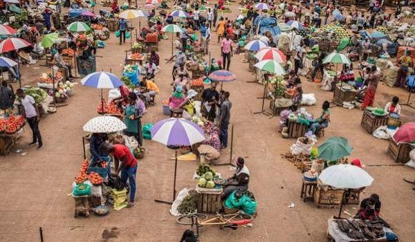 The market women were advised to observe social distancing among other protocols