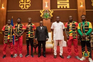 Ghana Olympic Team And President Akufo Addo 