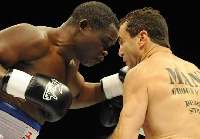 Azumah Nelson and Jeff Fenech