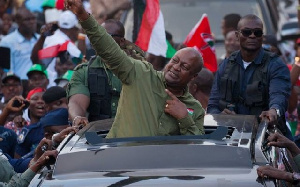 John Dramani Mahama was the presidential candidate of the NDC in 2020