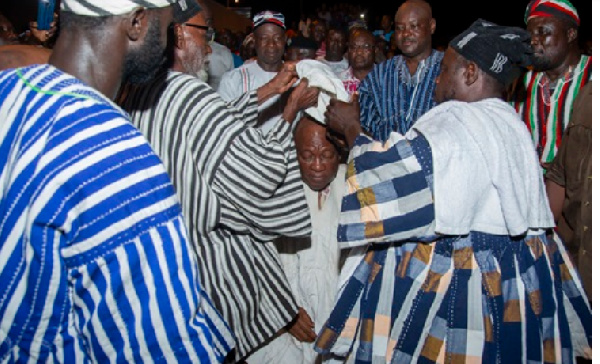 The enskinment ceremony took place at Duuraana’s Palace