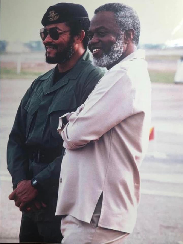 The late JJ Rawlings and Kojo Tsikata in a photo