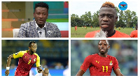 A photo of 4 Black Stars players who have been involved in sexual scandals