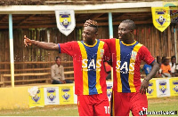 Bernard Don Bortey scored for Hearts