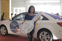 Lorenda Lerber wins brand new Chevrolet Cruise saloon car for her family