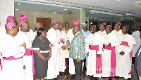 Catholic Bishops at a meeting with president Akufo-Addo