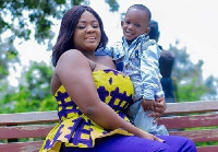 Kumawood actress and producer, Tracey Boakye and son