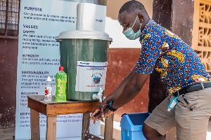 Akropong Methodist Basic School and 45 other schools received additional Veronica buckets