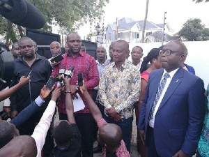 James Kwesi Appiah with Hon. Isaac Asiamah