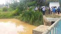 Picture of a contaminated river