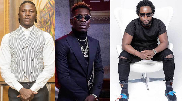 Stonebwoy, Shatta Wale and Sonnie Badu