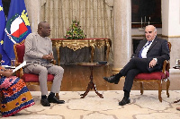 Dr. Ibrahim Mohammed Awal in a conversation with President of Malta, Mr. George Vella