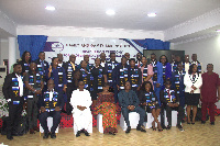 Justice Jennifer Abena Dadzie (third left) spoke on behalf of the Chief Justice