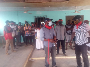 Angry youth of Enyan Denkyira in the Ajumako Enyan Essiam Constituency