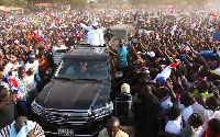 Nana Akufo-Addo on campaign tour.