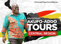 Flyer of Akufo-Addo's tour of the Central Region