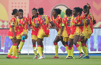 Hasaacas Ladies celebrating a goal