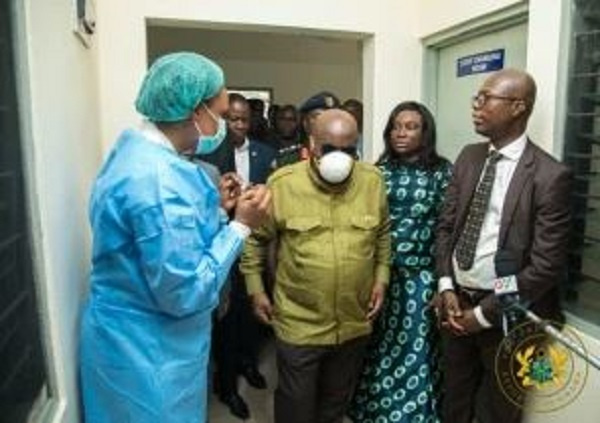 President Nana Addo Dankwa Akufo-Addo's visit to one of the hositals