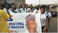 Alhaji Abubakar Saddique Boniface campaigns at the constituency