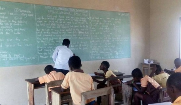 File photo: Image of a teacher teaching his students