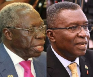 Prof Frimpong Boateng (right), Osafo Maafo (left)